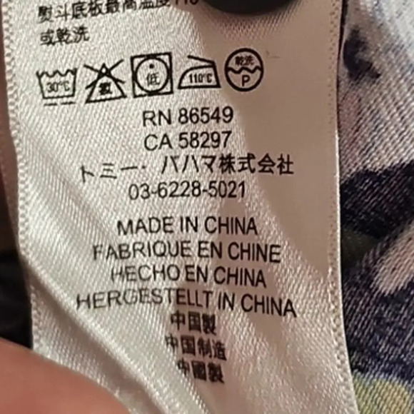 Tommy Bahama Martini Tasso Camp Shirt Ocean Deep Size Medium - Picture 6 of 7